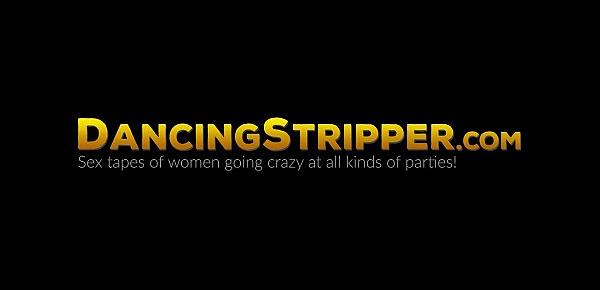  Amateur babes enjoy slobbering on big hard stripper cock